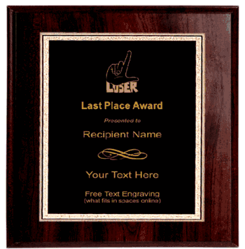 Loser Plaque - Click to enlarge
