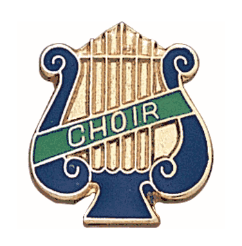 Lyre - Choir Pins - Click to enlarge