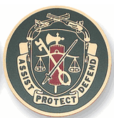 M.P. Regimental Crest Medal Insert (Etched)