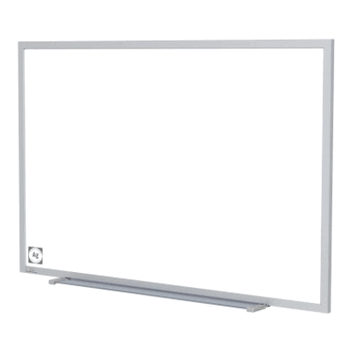 Magnetic Hygienic Porcelain Whiteboard with Aluminum Frame, 2'H x 3'W - Click to enlarge