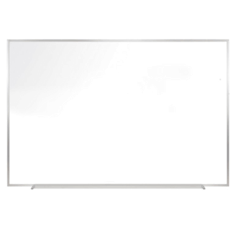 Magnetic Porcelain Whiteboard with Aluminum Frame, 3'H x 5'W - Click to enlarge