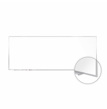 Magnetic Porcelain Whiteboard with Aluminum Frame, 4'H x 12'W - Click to enlarge