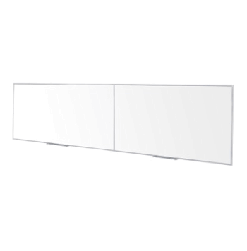 Magnetic Porcelain Whiteboard with Aluminum Frame, 4'H x 16'W - Click to enlarge