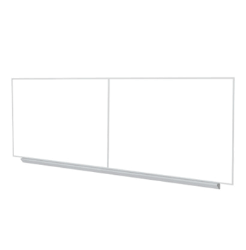 Magnetic Porcelain Whiteboard with Aluminum Frame and Box Tray, 4'H x 16'W - Click to enlarge
