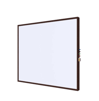 Magnetic Porcelain Whiteboard with Modern Espresso Impression Frame, 4'H x 6'W - Click to enlarge