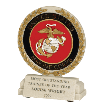 Marine Corps Cast Stone Trophy - Click to enlarge