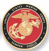 Marine Corps Semper Fidelis Medal Insert (Etched)