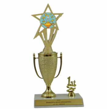Math 1st, 2nd and 3rd Place Award Cup Trophy - Click to enlarge