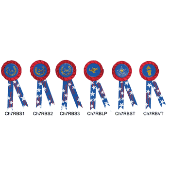 Mini Patriot Printed Rosettes - Click to enlarge