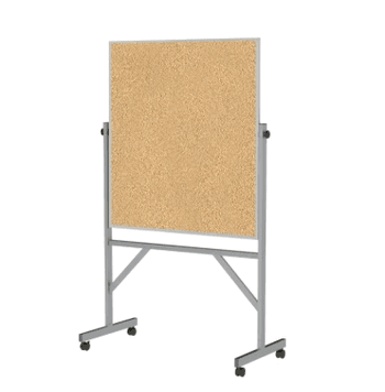 Mobile Cork Bulletin Board, 4'H x 3'W - Click to enlarge