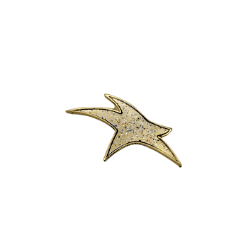 Modern Star Pins with Sparkle Finish - Click to enlarge