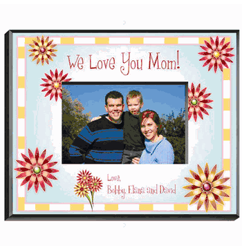 Mom in Flowers Picture Frame - Click to enlarge