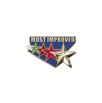 Most Improved Pin with Stars (BR Series) - Click to enlarge