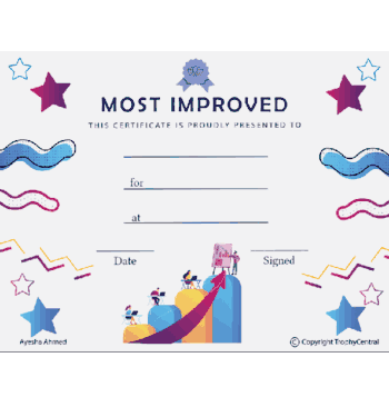 Most Improved Student - Click to enlarge