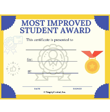 Most Improved Student - Click to enlarge