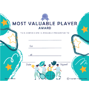 Most Valuable Player Award (MVP) - Click to enlarge