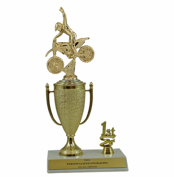 Motocross 1st, 2nd and 3rd Place Award Cup Trophy - Click to enlarge