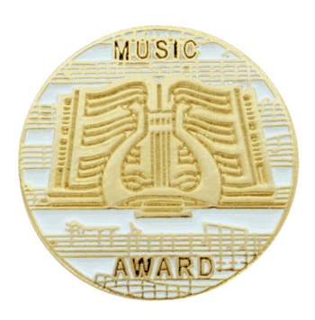 Music Award Pin (BR Series) - Click to enlarge