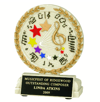 Music Cast Stone Trophy - Click to enlarge