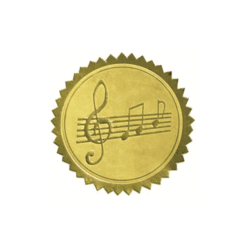 Music Certificate Seals - Click to enlarge