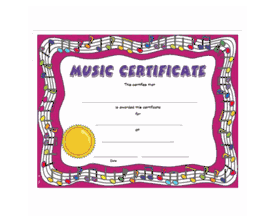 Music Certificates