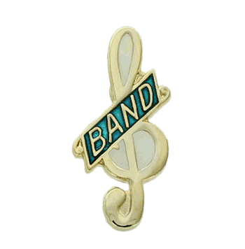 Music Clef - Band Pins - Click to enlarge