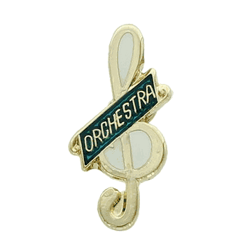 Music Clef - Orchestra Pins - Click to enlarge