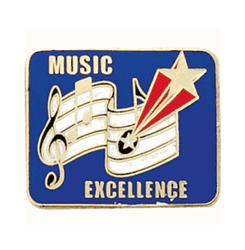 Music Excellence Pin (BR Series) - Click to enlarge