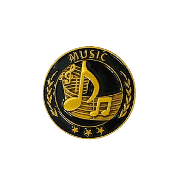 Music Lapel Pin - Click to enlarge