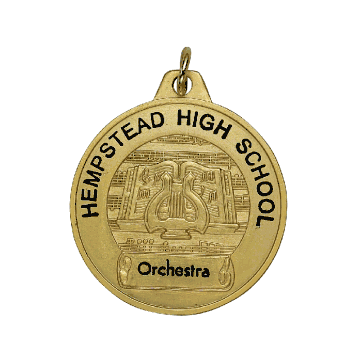 Music Lyre Front Imprint Medals - Click to enlarge