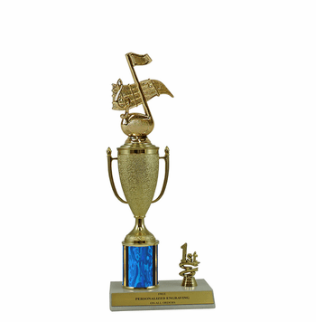 Music Trophy with Place Trim (1st, 2nd, or 3rd) - Click to enlarge