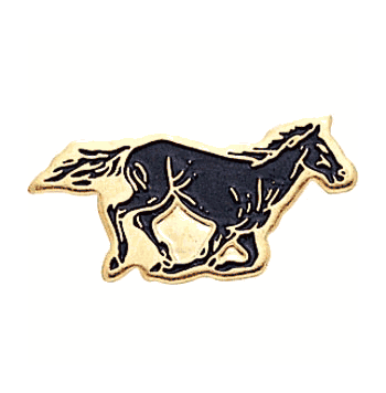 Mustang Lapel Pin with Color Finish - Click to enlarge
