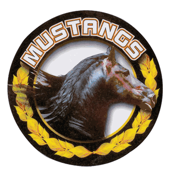 Mustangs Mascot Medal Insert - Click to enlarge