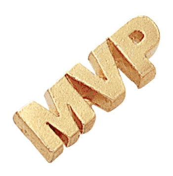 MVP Lapel Pins in Gold Finish - Click to enlarge
