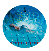 Mylar Decal Medal Insert: Swimming