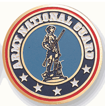 National Guard Medal Insert (Etched) - Click to enlarge