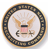 Navy Recruiting Command Medal Insert (Etched)