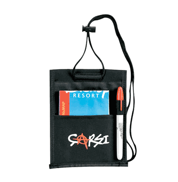 Neck Wallets & Convention Badge Holders - Black - Click to enlarge