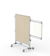 Nexus Jr. Partition, Mobile 2-Sided Fabric Bulletin Board, 46"H x 34"W, Beige - 2