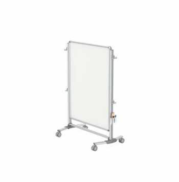 Nexus Jr. Partition, Mobile 2-Sided Porcelain Magnetic Whiteboard, 46"H x 34"W - Click to enlarge
