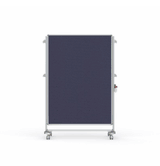 Nexus Partition, Mobile 2-Sided Fabric Bulletin Board, 65"H x 46"W, Blue