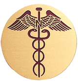 Nurses Caduceus Medal Insert (Etched)
