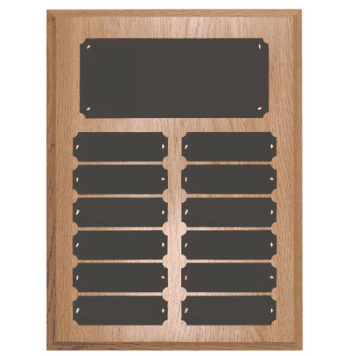 Oak Perpetual Name Plaque (12 Nameplates) - Click to enlarge