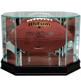 Octagon Glass Football Display Case