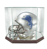 Octagon Glass Football Helmet Display Case