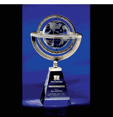 Omni Globe Silver-Plated Award