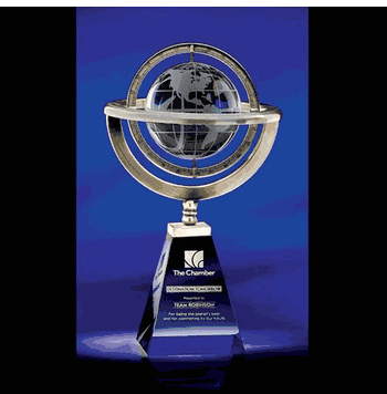 Omni Globe Silver-Plated Award - Click to enlarge