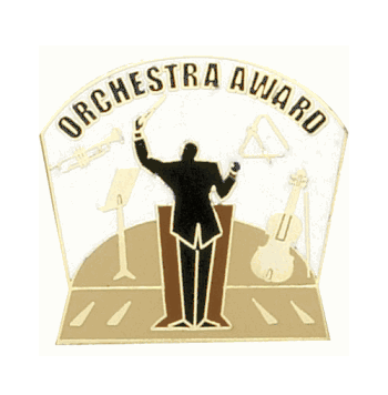 Orchestra Award Pin Enameled (BR Series) - Click to enlarge