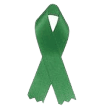 Organ Donor Ribbons (Green) - Click to enlarge