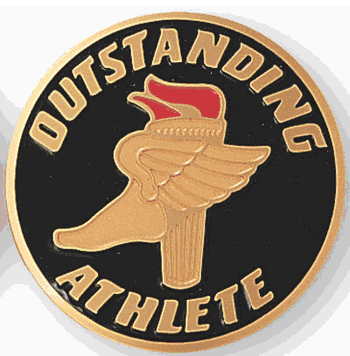 Outstanding Athlete Medal Insert (Etched) - Click to enlarge